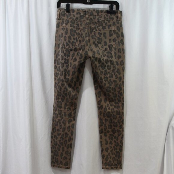Blank NYC Brown Leopard Print Reade Crop Jeans - Picture 5 of 7